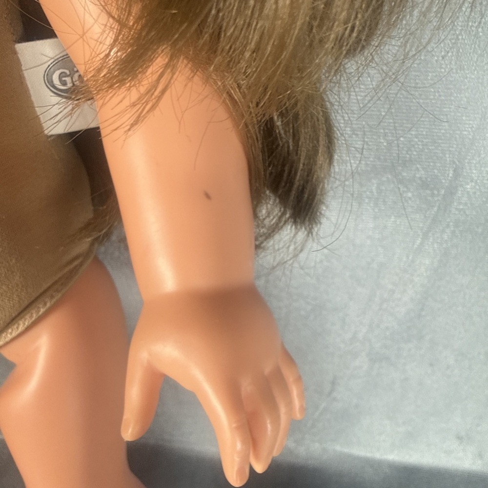 Götz 18" Doll Brunette Hair Brown Eyes Rooted Hair Soft Body Vinyl - Picture 9 of 16